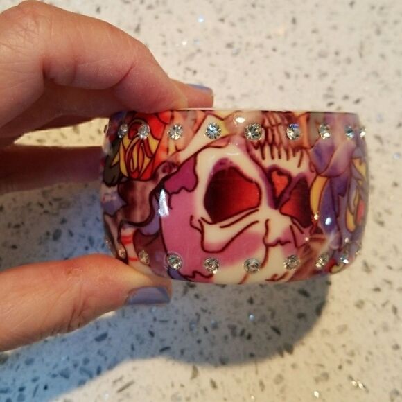 REALLY CHIC ARTSY ENAMEL BRACELET CRYSTALS - Picture 5 of 6